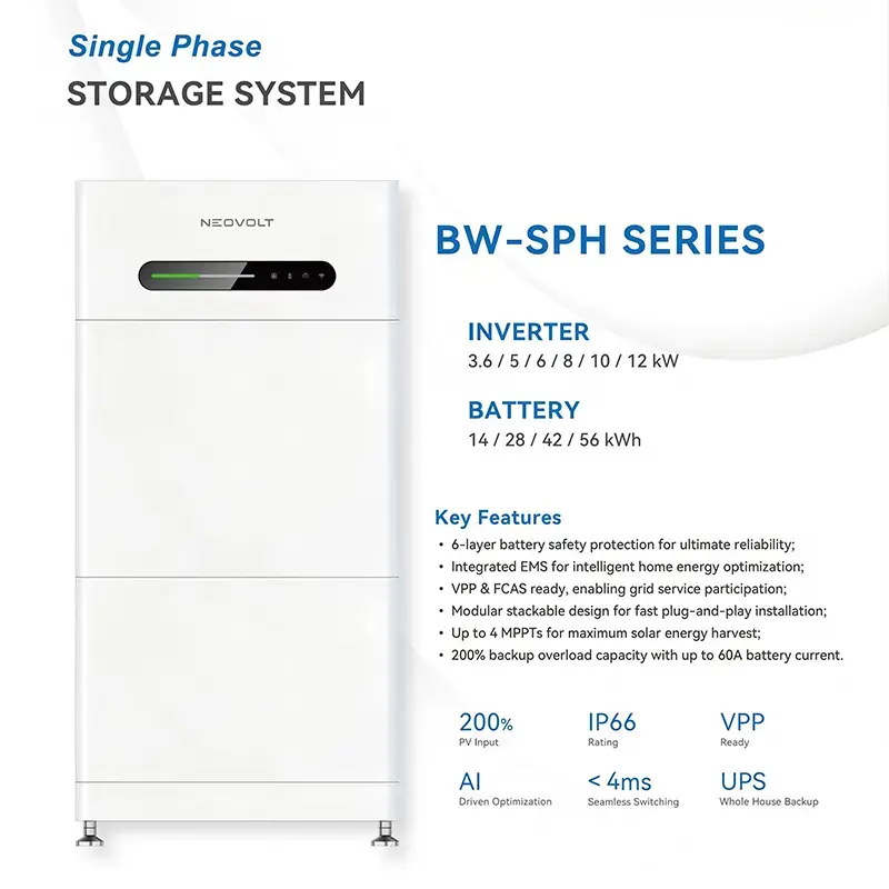 Mô-đun pin LiFePO4 có thể xếp chồng 7kWh